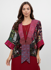 Sterling Style Frog Closure Jacket - 6243J BLACK/RED