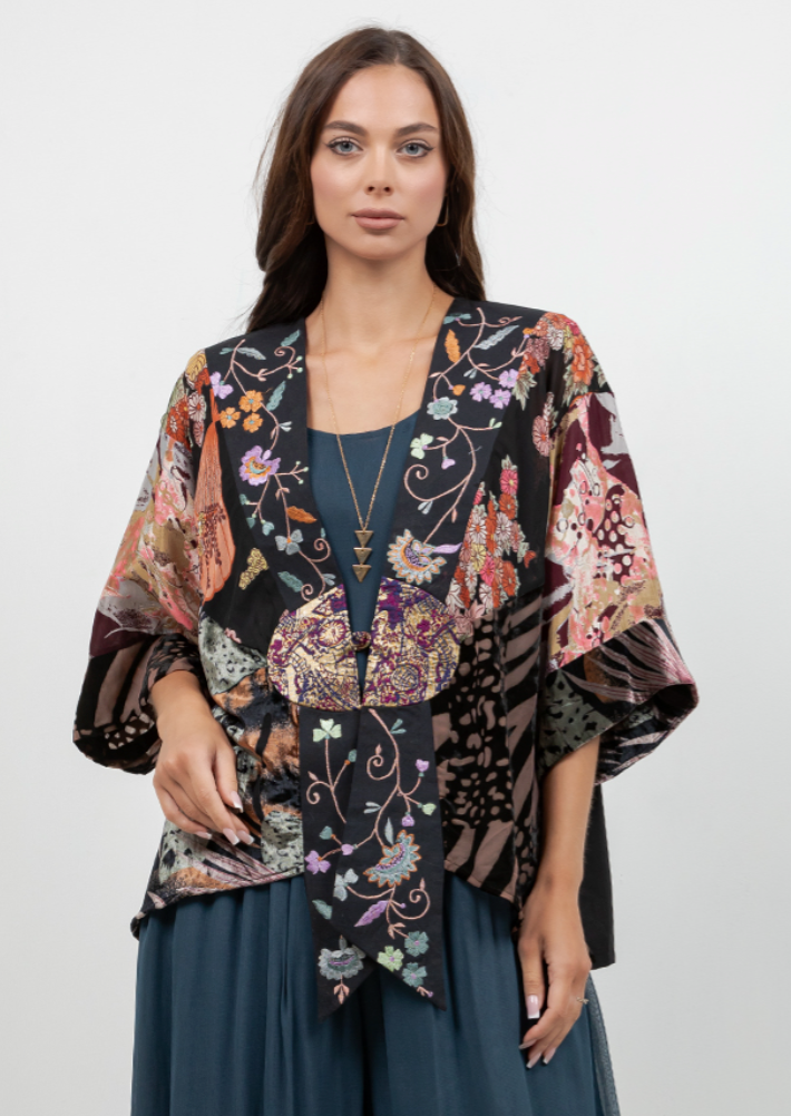 Sterling Style Frog Closure Jacket - 6246J CHESTNUT