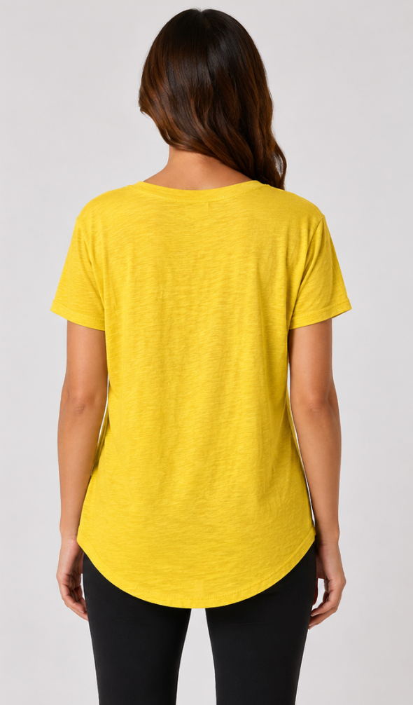 Prairie Cotton by CMC Jersey Slub Hi-Low Tee - JS162