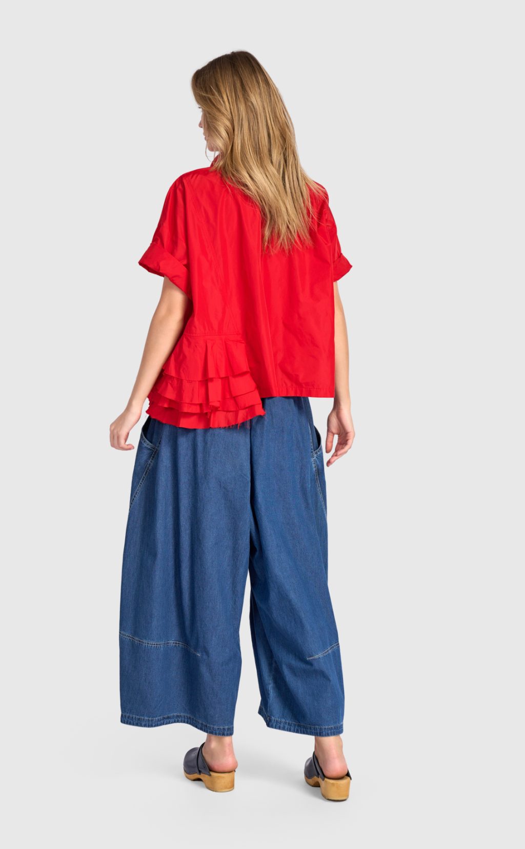 ALEMBIKA Taffeta Top - ST913R - RED
