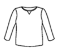 Prairie Cotton by CMC Stretch Terry Printed Crew Neck Long Sleeve Sweatshirt - TO746/P - STRETCH TERRY TOPAZ