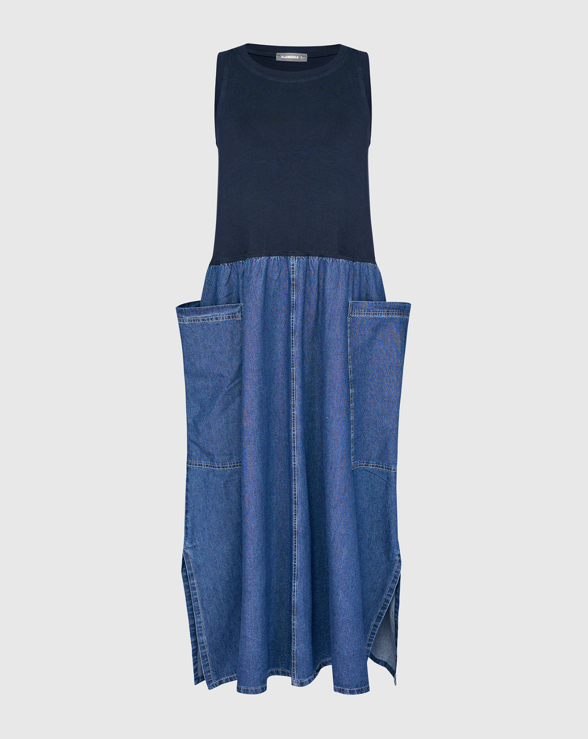 ALEMBIKA Denim Dress - SD178D - DENIM
