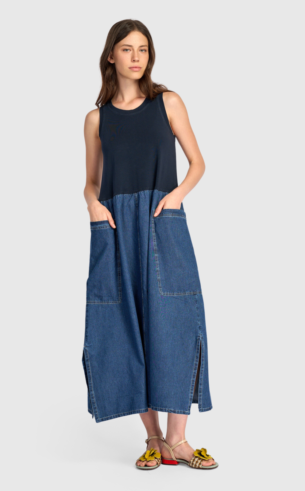 ALEMBIKA Denim Dress - SD178D - DENIM
