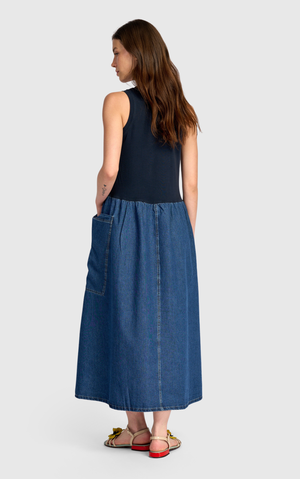 ALEMBIKA Denim Dress - SD178D - DENIM