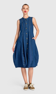 ALEMBIKA Denim Dress - UD375D - DENIM