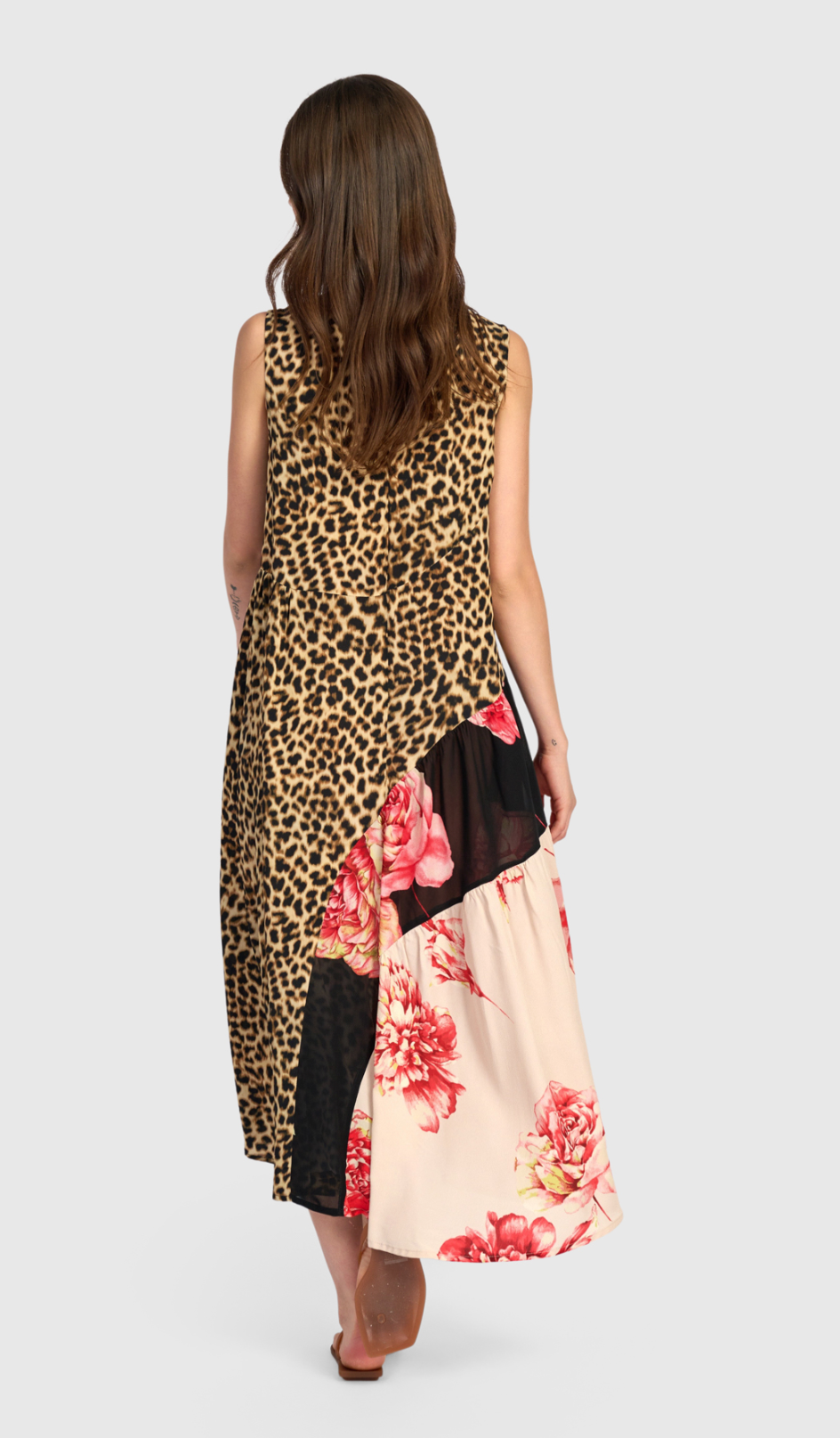 ALEMBIKA Viscose Dress & Half Slip - ED315F - FLORAL