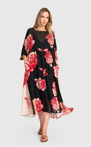 ALEMBIKA Viscose Dress & Slip - ED310F - FLORAL