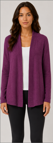 Prairie Cotton by CMC Slub French Terry Open Cardigan - SB595