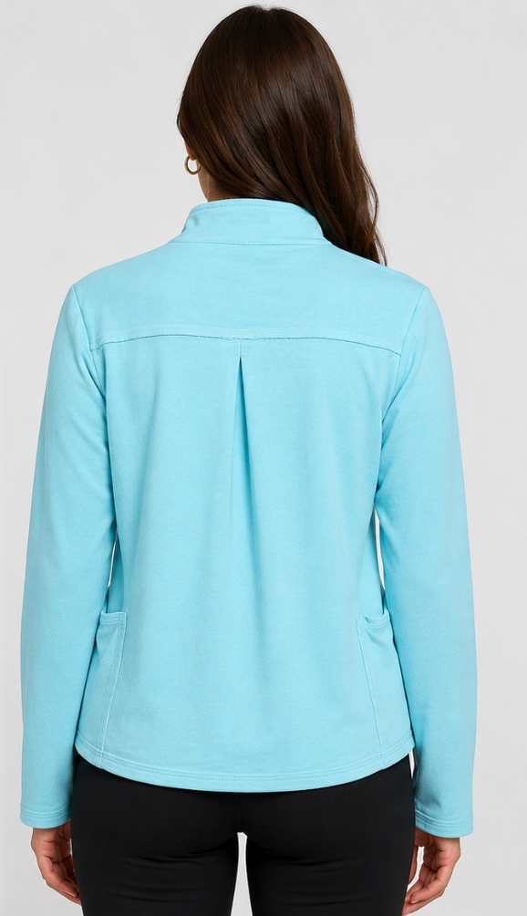 Prairie Cotton by CMC Stretch Terry Zip Up Cover Jacket - ST682