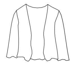 Prairie Cotton by CMC Crinkle Gauze Open Cardigan Jacket - CG246