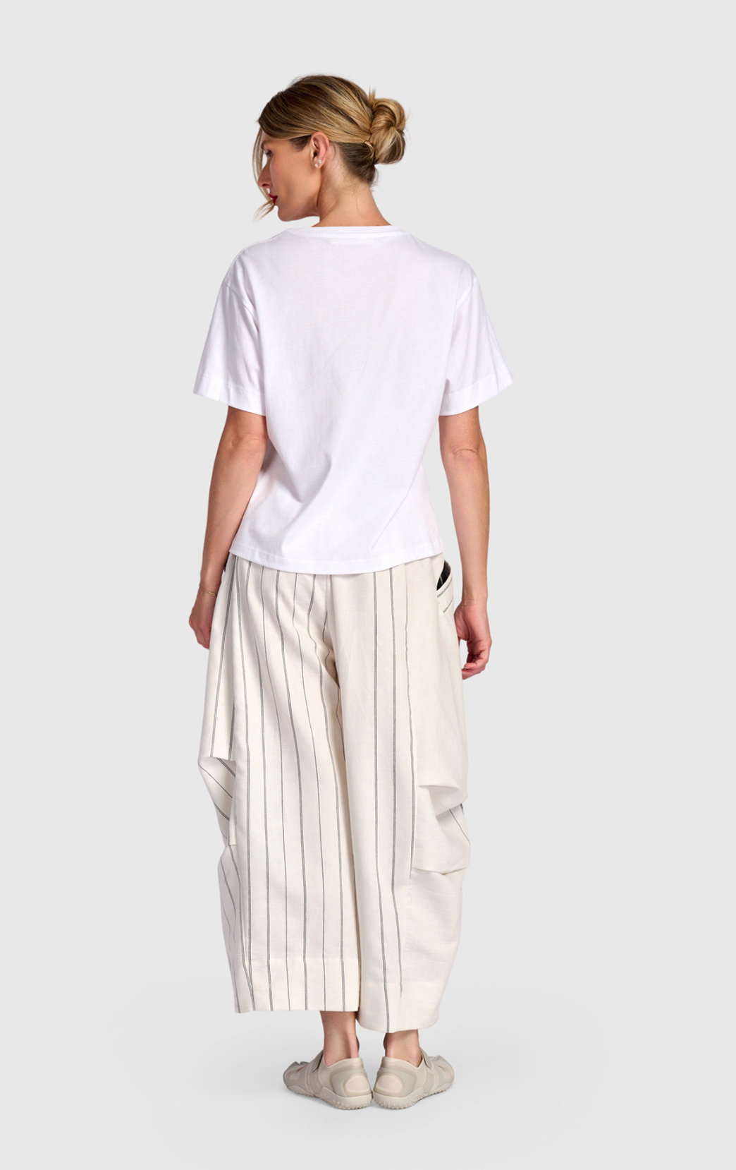 ALEMBIKA Cotton-Knit Top - UT332W - WHITE
