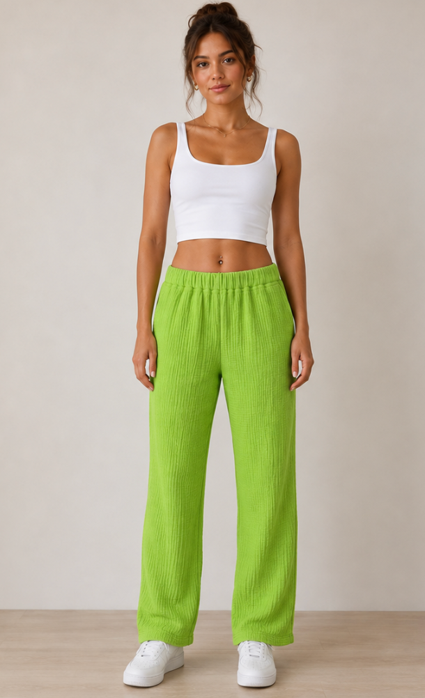 Color Me Cotton CMC Double Gauze Solid Dojo Pant - DG5105