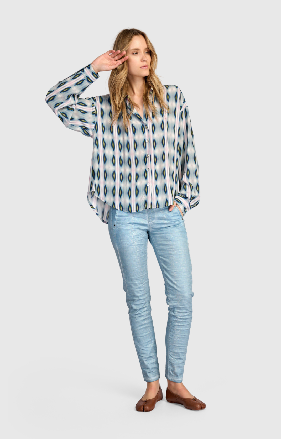 ALEMBIKA Cotton Pants - SP435F - FROST