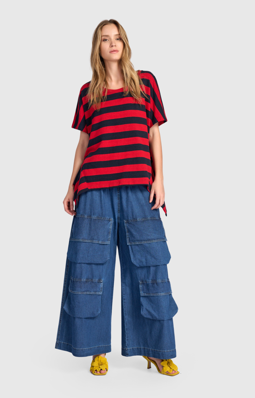 ALEMBIKA Denim Pants - SP440D - DENIM