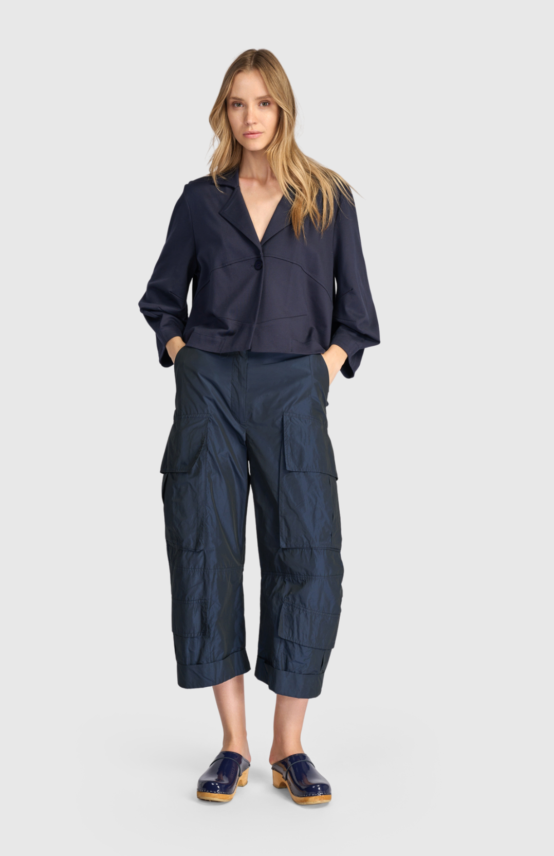 ALEMBIKA Taffeta Pants - SP445M - MIDNIGHT