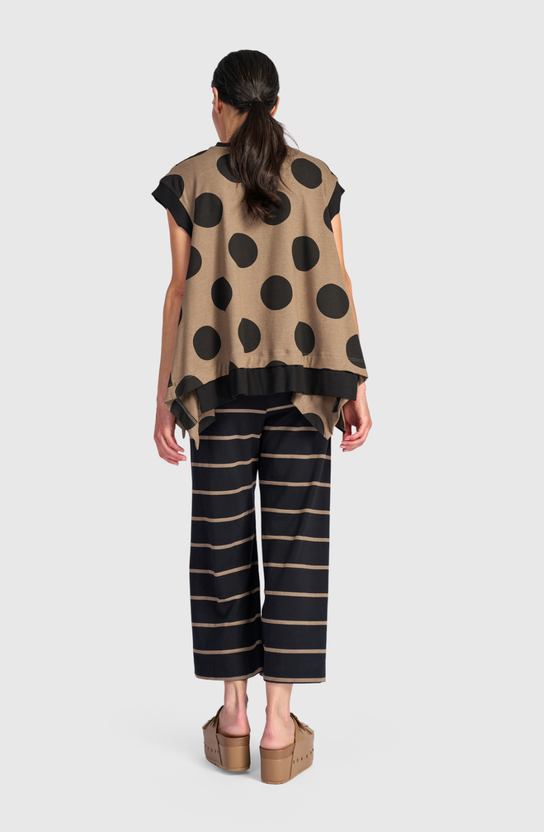 ALEMBIKA Cotton-Knit Top - UT339S - SPOTS