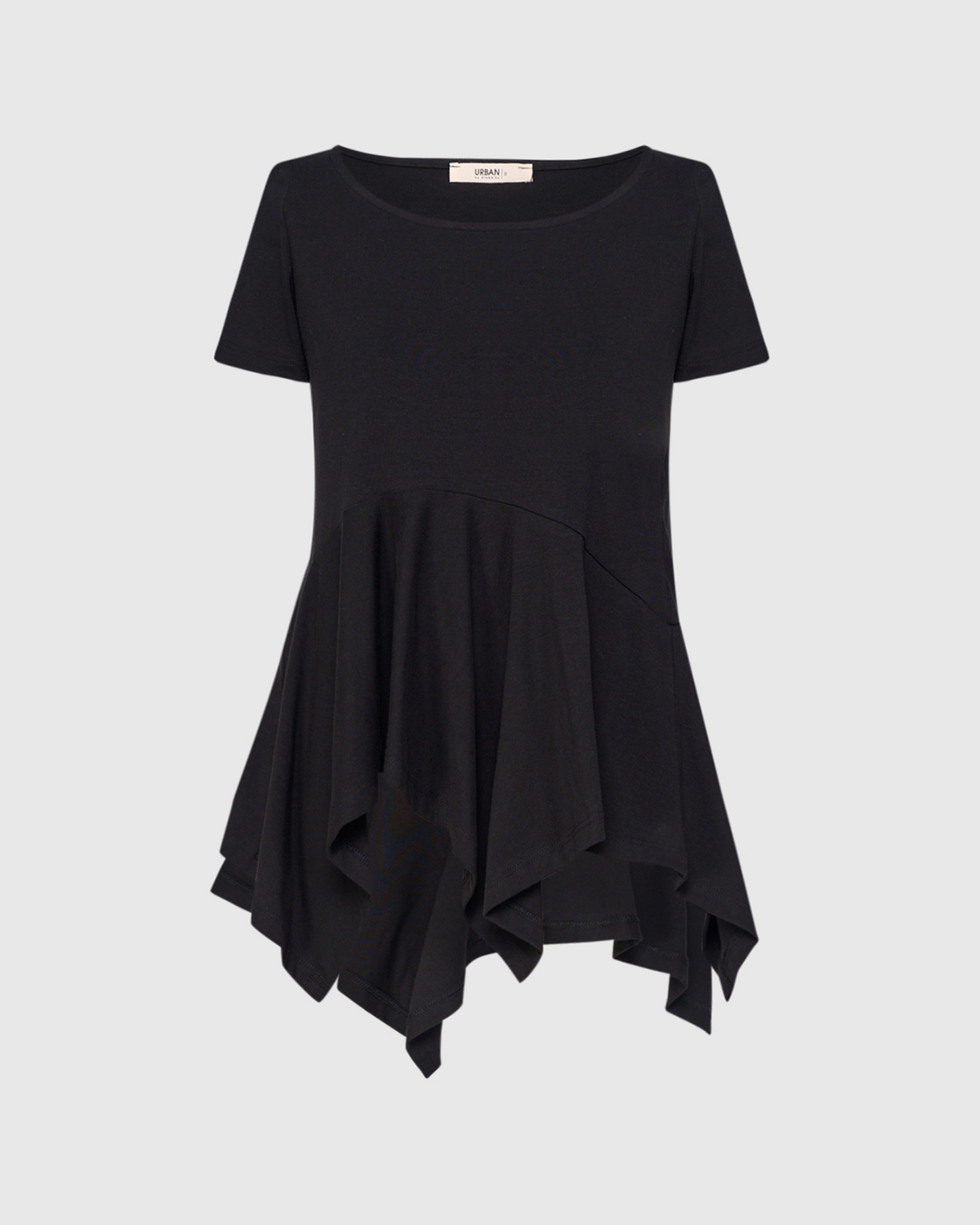 ALEMBIKA Cotton-Knit Top - UT323B - BLACK