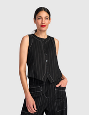 ALEMBIKA Jersey Vest - UJ335P - PINSTRIPES