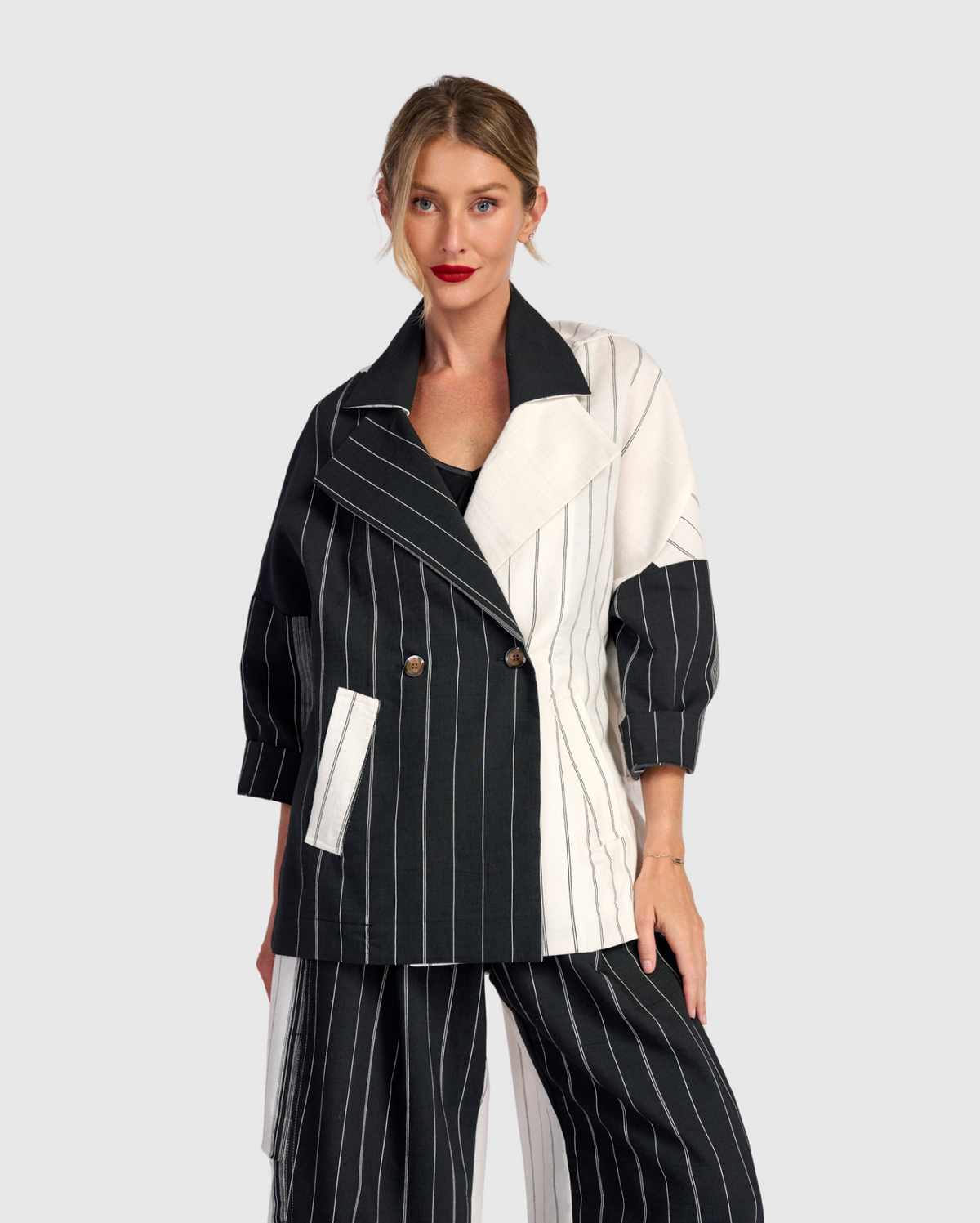 ALEMBIKA Cotton-Poly Jacket - UJ325D - DOMINO