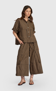ALEMBIKA Taffeta Pants - SP447G - GINGHAM