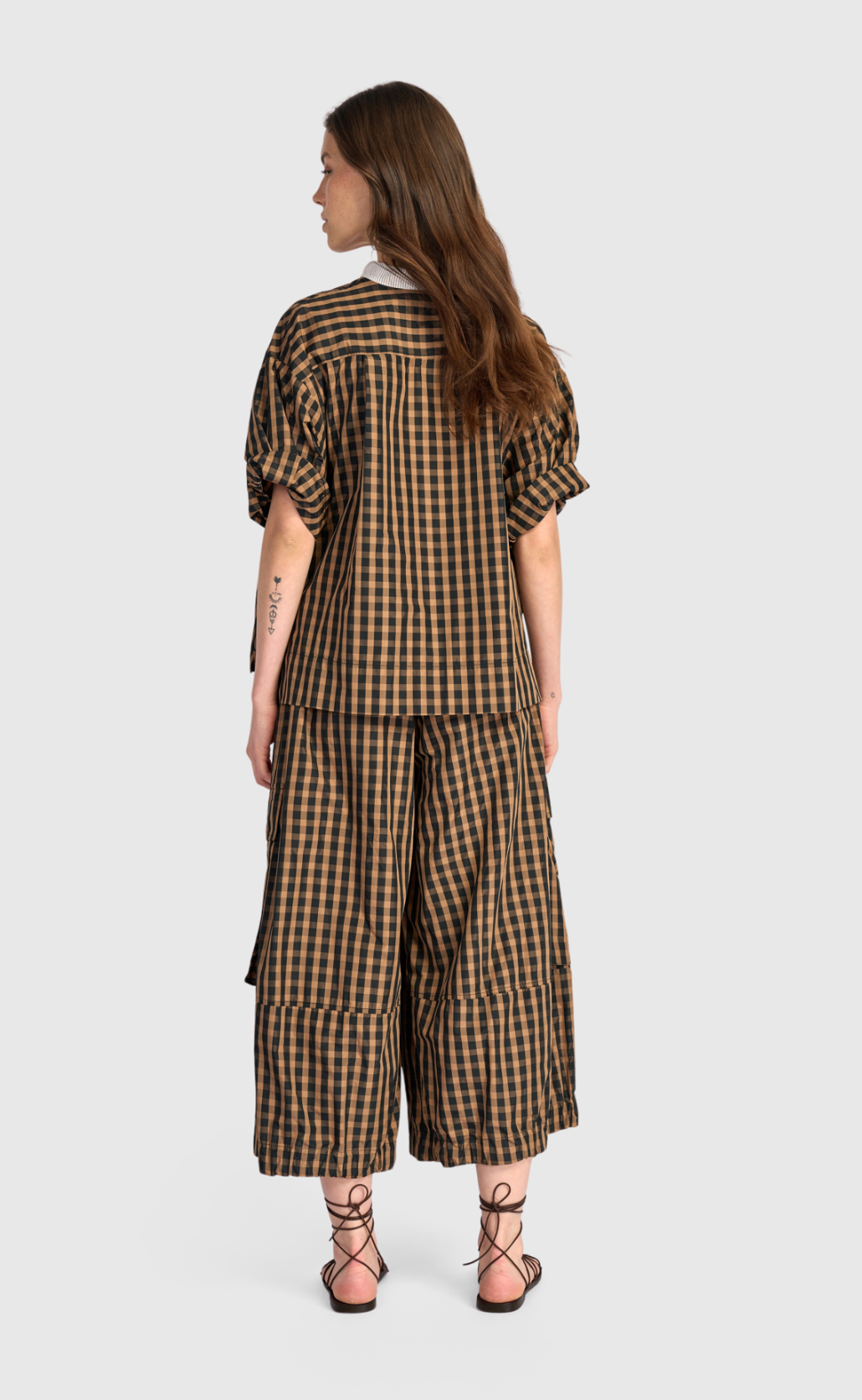 ALEMBIKA Taffeta Pants - SP447G - GINGHAM