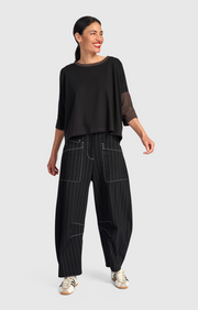 ALEMBIKA Jersey Pants - UP312P - PINSTRIPES