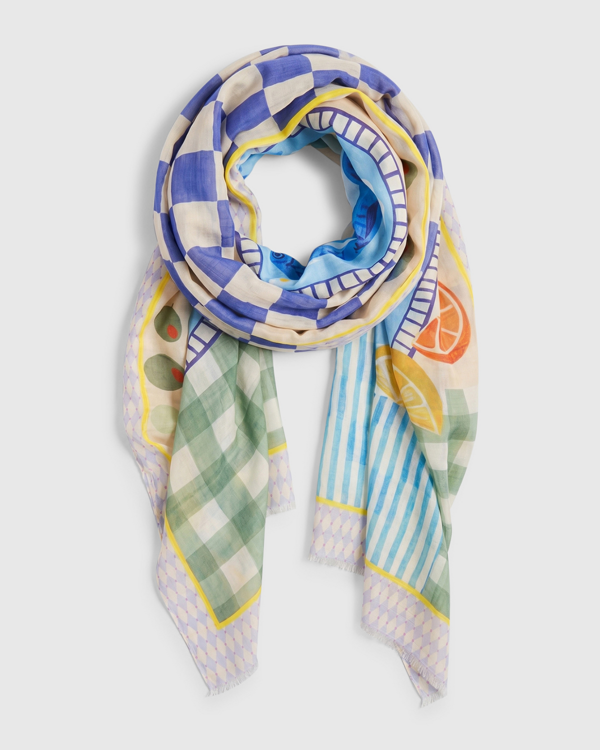 ALEMBIKA Cotton Scarf - ASC10A - AMALFI