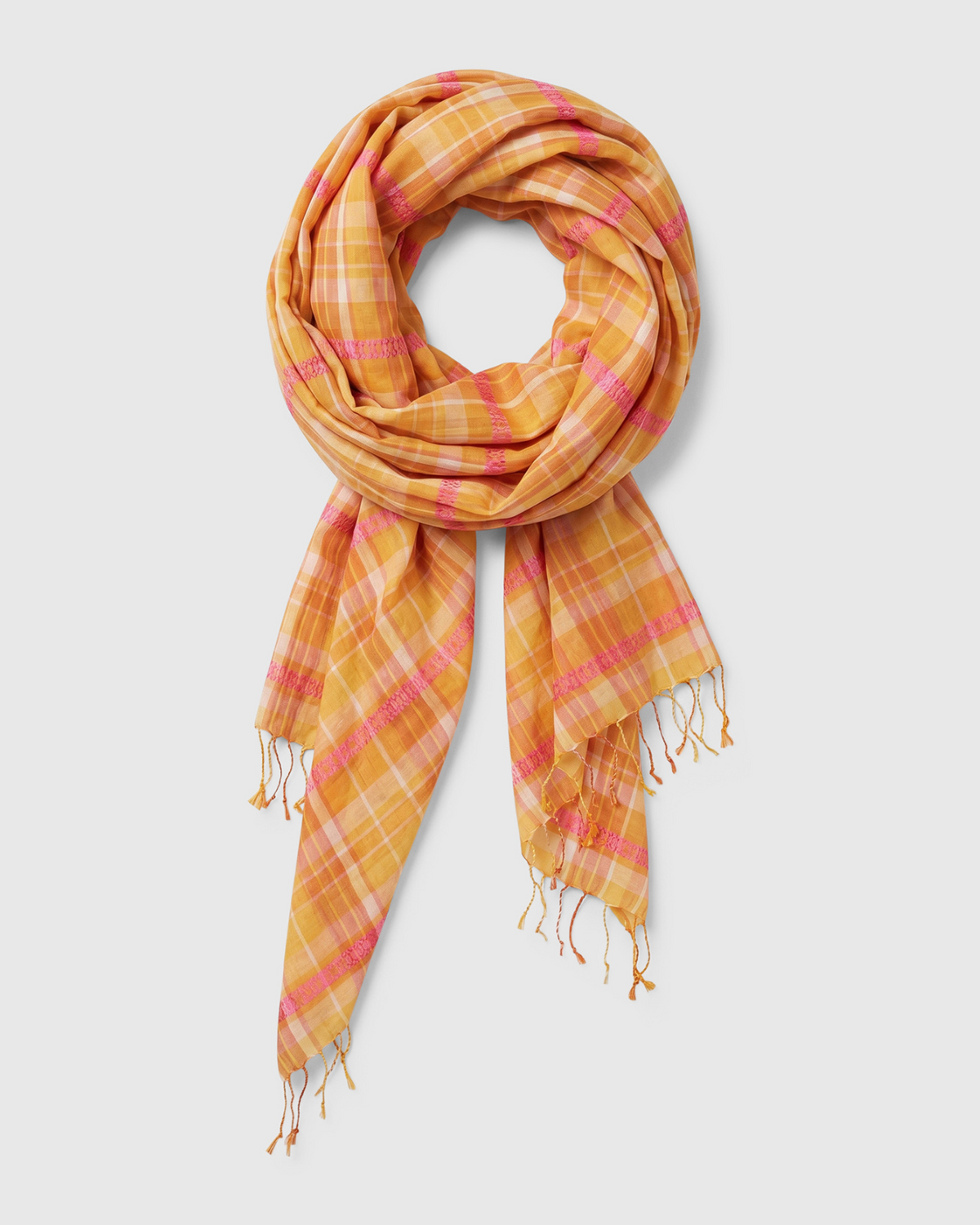 ALEMBIKA Cotton Scarf - ASC12P - PLAID