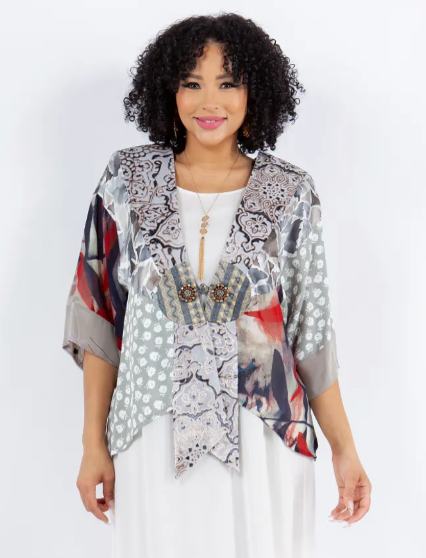 Sterling Style Frog Closure Jacket - 5916J FOG