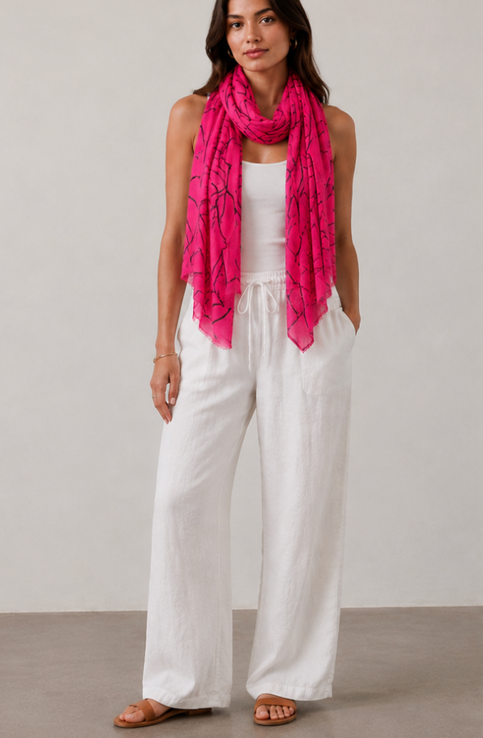 Color Me Cotton CMC Crushed Cuprotine Printed Shawl - CE0000 - EXPRESSIONS