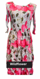 Alquema 3/4 Sleeve Smash Pocket  Dress - WILDFLOWER