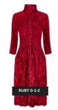 Alquema Nehru Coat Dress - RUBY