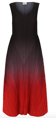 Alquema Long Estrella Dress - CHERRY OMBRE