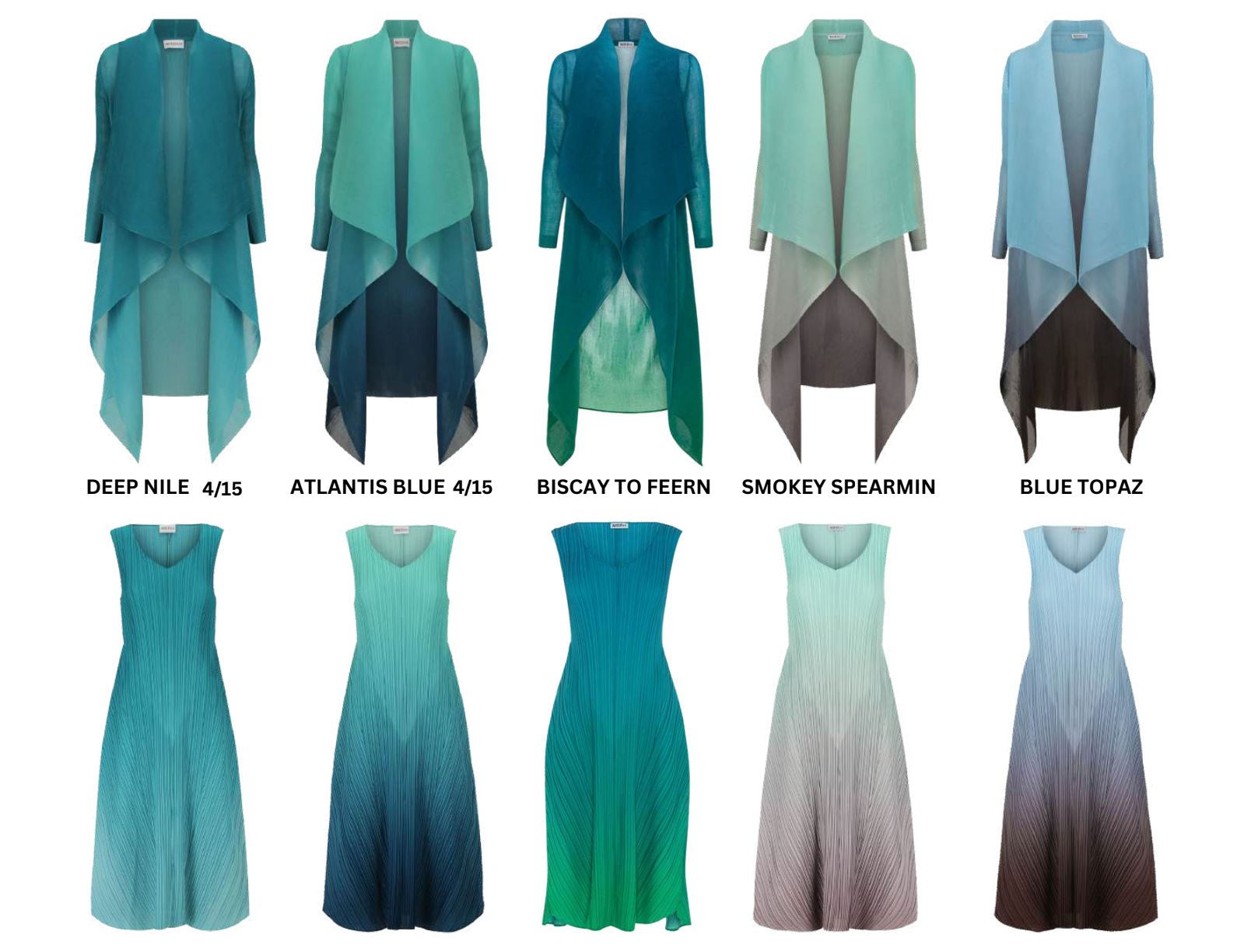 Alquema Long Estrella Dress - GOLD TO CHARCOAL