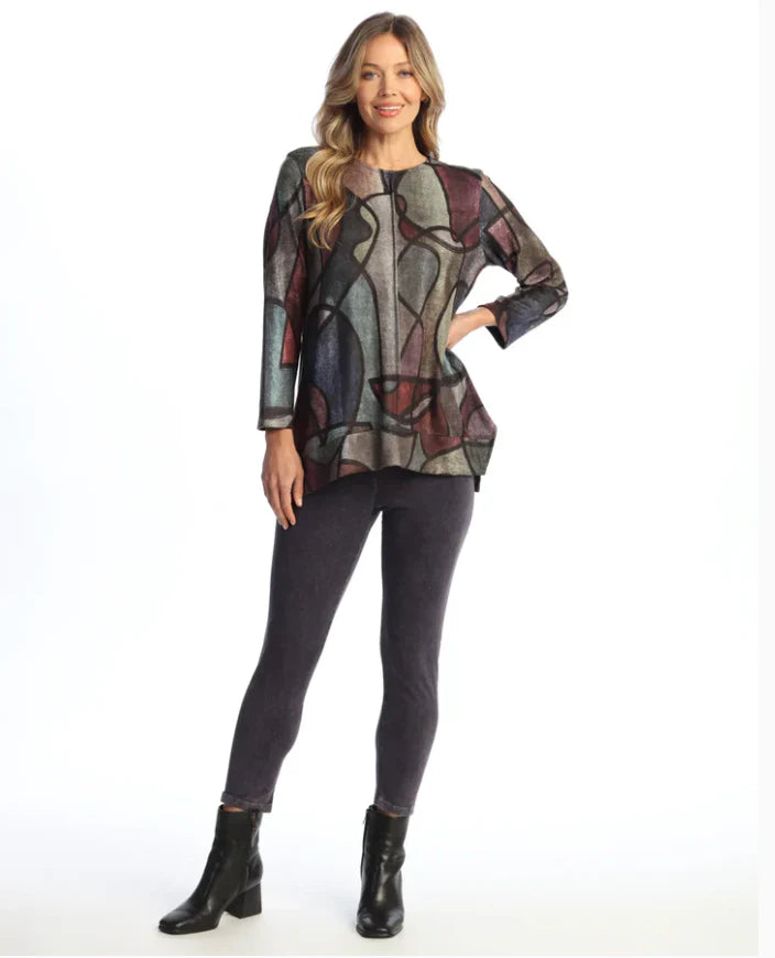 JESS & JANE "CROP LEGGING" - M37 - BLACK