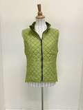 CUT LOOSE Quilted Parachute Zip Front Vest - 6595655 - FROG