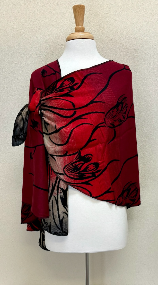 Rapti Cashmere Buckle Shawl - PRINT 39