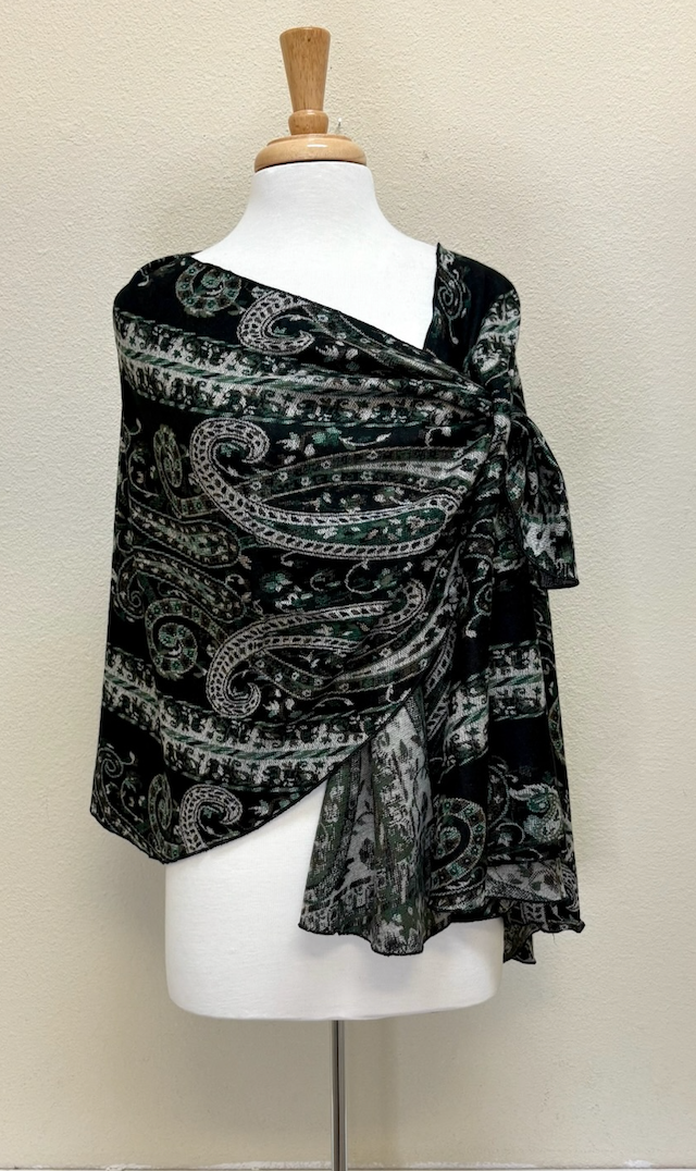 Rapti Cashmere Buckle Shawl - PRINT 75