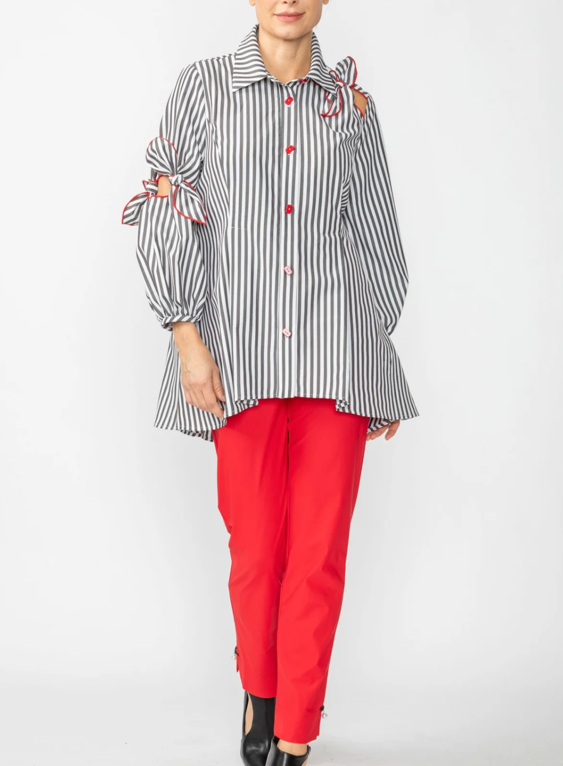 IC COLLECTION Blouse - 6426B - BLACK