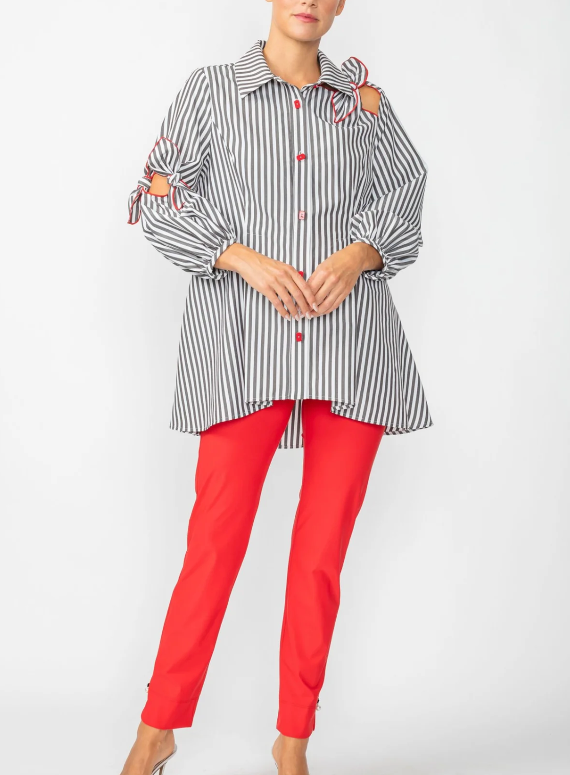 IC COLLECTION Blouse - 6426B - BLACK