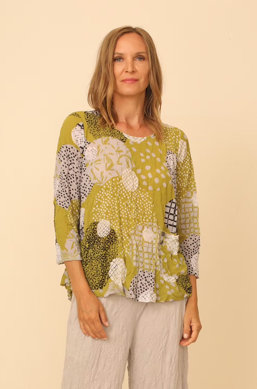 Chalet Gizel Top - CM52319 - AVOCADO