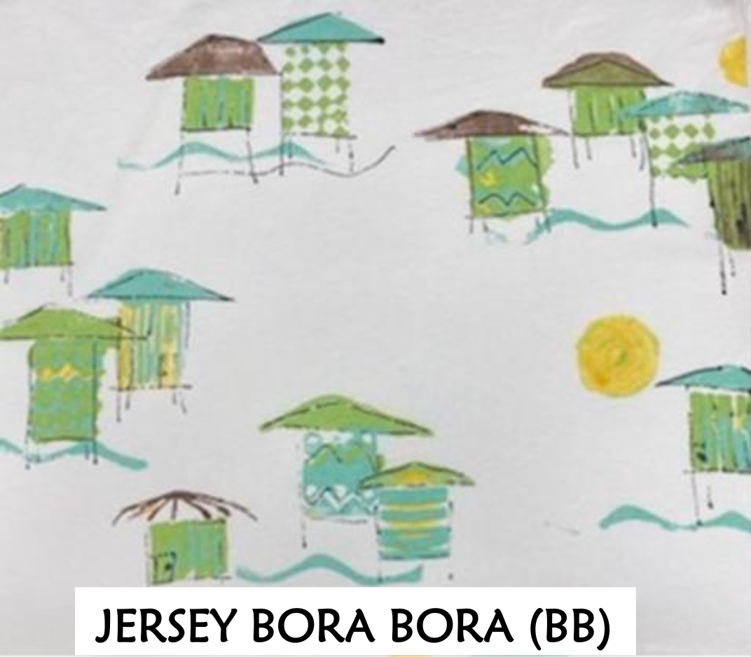 Prairie Cotton by CMC Printed Button Down Cardigan - BB576/P - JERSEY BORA BORA