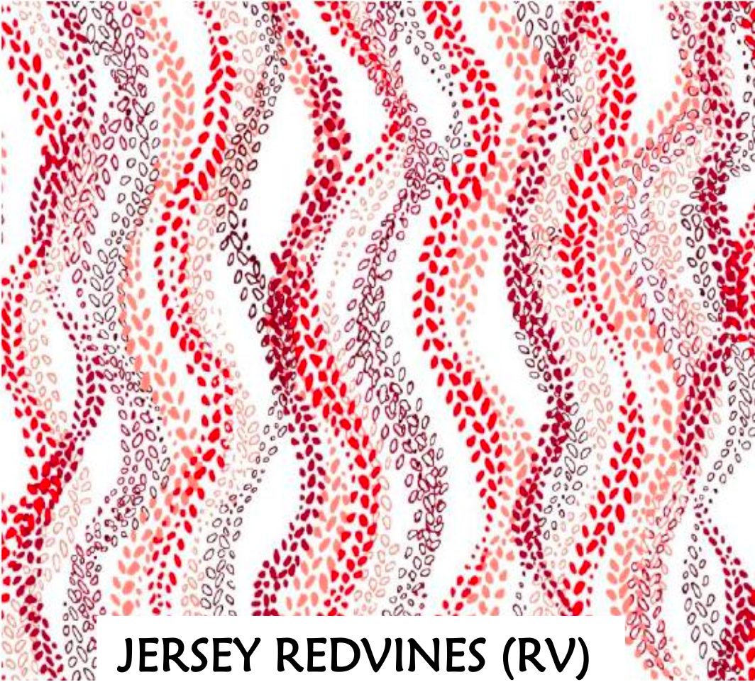 Prairie Cotton by CMC Printed Pocket Hi-Low Top - RV162/P - JERSEY RED VINES
