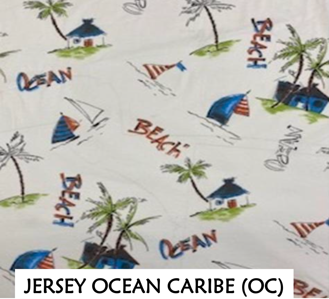 Prairie Cotton by CMC Printed Kaftan - OC720/P - JERSEY OCEAN CARIBE