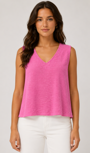 Prairie Cotton by CMC Slub French Terry Tank Top - SB710