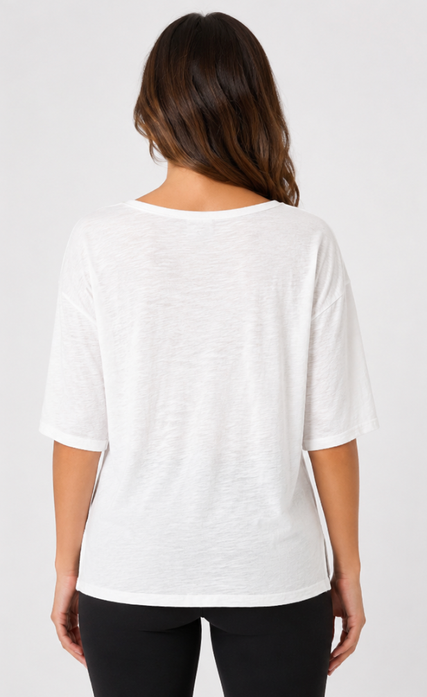 Prairie Cotton by CMC Jersey Slub Loose Drop Shoulder Top - JS269