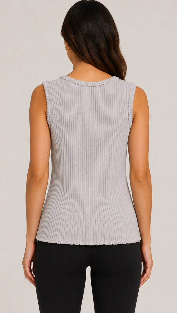 Prairie Cotton by CMC Fitted Ribbed Tank - 4034