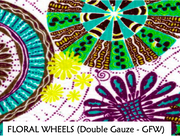 Color Me Cotton CMC Double Gauze Printed Double Band Top - GFW0521 - FLORAL WHEELS