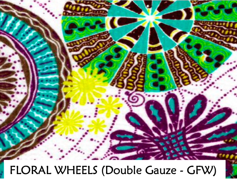 Color Me Cotton CMC Double Gauze Printed Double Band Top - GFW0521 - FLORAL WHEELS