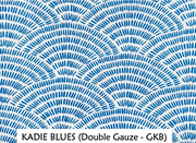Color Me Cotton CMC Double Gauze Printed Dojo Pant - GKB5324 - KADIE BLUE